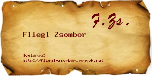 Fliegl Zsombor névjegykártya