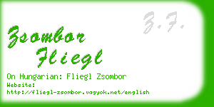 zsombor fliegl business card